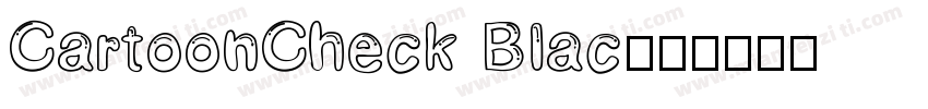 CartoonCheck Blac字体转换